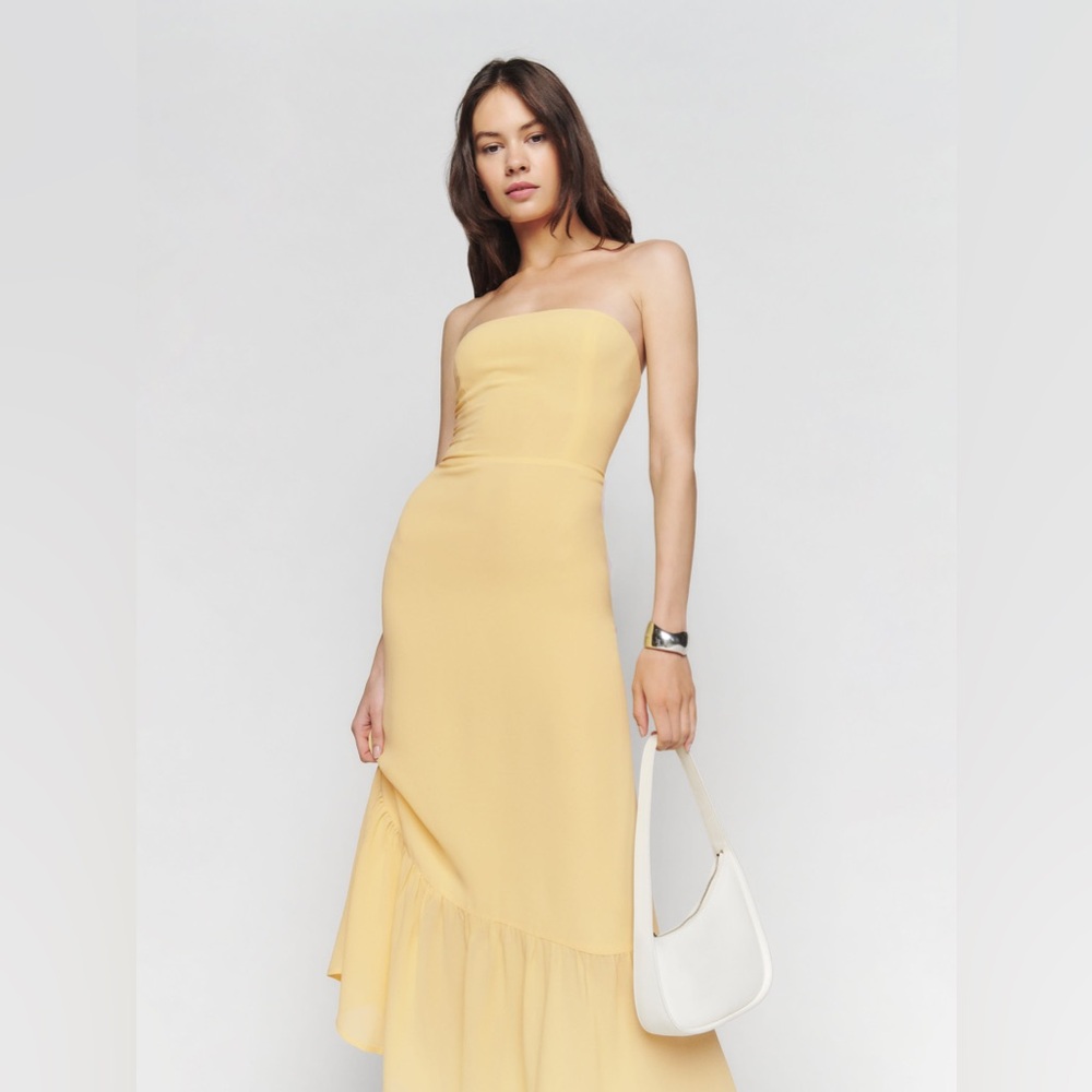 Reformation Sunshine Yellow 💛 Atra Dress